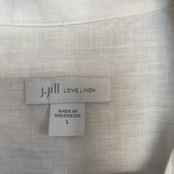 White Linen Tunic Top - Picture 3 of 5